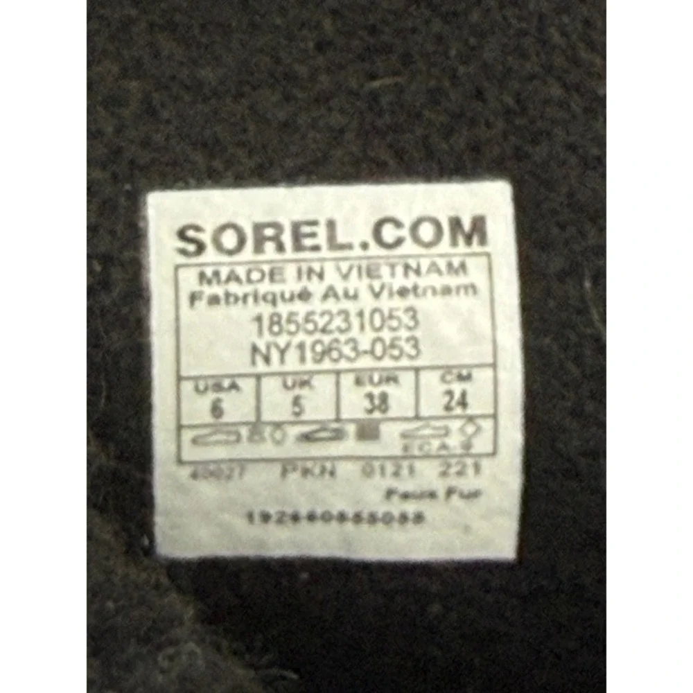 Sorel Yoot Pac Youth Unisex Winter Snow Boots Grey Black Size 6  Water Proof